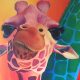 Giraffe 2.0, acrylverf op canvas, 3x100x100cm, 2016